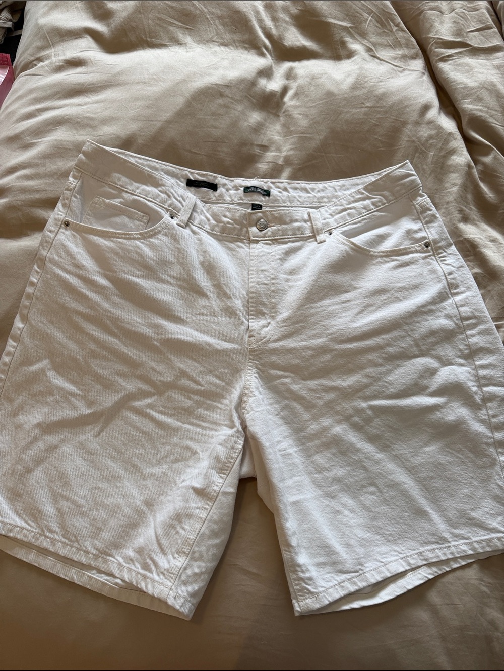 Wild Fable White Jean Shorts Size 17 High Rise Baggy Jorts Y2K